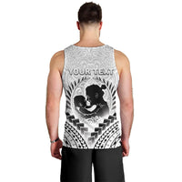 Personalised New Zealand Happy Father's Day Men Tank Top Aroha Ahau Ki A Koe Papa Polynesian Tribal LT05 - Polynesian Pride