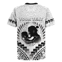Personalised New Zealand Happy Father's Day Rugby Jersey Aroha Ahau Ki A Koe Papa Polynesian Tribal LT05 - Polynesian Pride