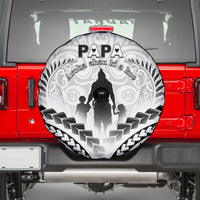 New Zealand Happy Father's Day Spare Tire Cover Aroha Ahau Ki A Koe Papa Polynesian Tribal LT05 - Polynesian Pride
