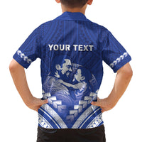 Personalised Samoa Happy Father's Day Kid Hawaiian Shirt Ou Te Alofa Ia Te Oe Tama Dad Polynesian Tribal LT05 - Polynesian Pride