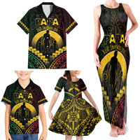 Personalised Vanuatu Happy Father's Day Family Matching Tank Maxi Dress and Hawaiian Shirt Mi Lavem Yu Papa Polynesian Tribal LT05 - Polynesian Pride