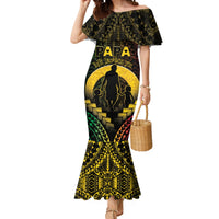 Personalised Vanuatu Happy Father's Day Mermaid Dress Mi Lavem Yu Papa Polynesian Tribal LT05 Women Reggae - Polynesian Pride