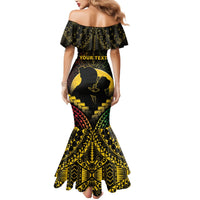 Personalised Vanuatu Happy Father's Day Mermaid Dress Mi Lavem Yu Papa Polynesian Tribal LT05 - Polynesian Pride