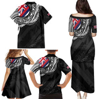 Hawaii Flag Day Family Matching Puletasi and Hawaiian Shirt Hawaiian Maile Lei LT05 - Polynesian Pride