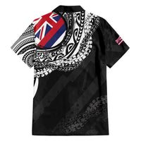 Hawaii Flag Day Family Matching Summer Maxi Dress and Hawaiian Shirt Hawaiian Maile Lei LT05 - Polynesian Pride