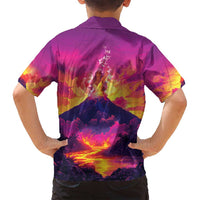 Hawaii Kilauea Volcano Family Matching Off Shoulder Short Dress and Hawaiian Shirt There Is Pele Goddess Of The Volcano LT05 - Polynesian Pride