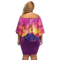 Hawaii Kilauea Volcano Family Matching Off Shoulder Short Dress and Hawaiian Shirt There Is Pele Goddess Of The Volcano LT05 - Polynesian Pride