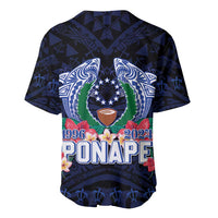 Happy Pohnpei Liberation Day Baseball Jersey Polynesian Shark Turtle Motif LT05 - Polynesian Pride