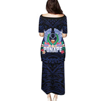 Happy Pohnpei Liberation Day Family Matching Puletasi and Hawaiian Shirt Polynesian Shark Turtle Motif LT05 - Polynesian Pride