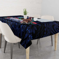 Happy Pohnpei Liberation Day Tablecloth Polynesian Shark Turtle Motif