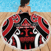 New Zealand Maori Language Week Beach Blanket Mo Ake Tonu Te Reo LT05 - Polynesian Pride
