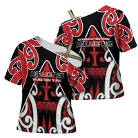 New Zealand Maori Language Week Cross Shoulder Shirt Mo Ake Tonu Te Reo LT05 - Polynesian Pride