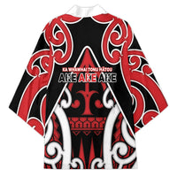 New Zealand Maori Language Week Kimono Mo Ake Tonu Te Reo LT05 - Polynesian Pride
