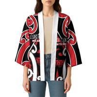 New Zealand Maori Language Week Kimono Mo Ake Tonu Te Reo LT05 - Polynesian Pride