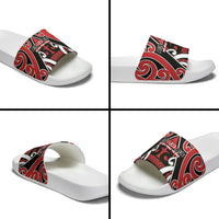 New Zealand Maori Language Week Slide Sandals Mo Ake Tonu Te Reo LT05 - Polynesian Pride