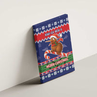 New Zealand Christmas Canvas Wall Art Kiwi-sh You A Merry Christmas LT05 - Polynesian Pride