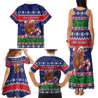 New Zealand Christmas Family Matching Tank Maxi Dress and Hawaiian Shirt Kiwi-sh You A Merry Christmas LT05 - Polynesian Pride