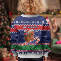 New Zealand Christmas Kid Ugly Christmas Sweater Kiwi-sh You A Merry Christmas LT05 - Polynesian Pride