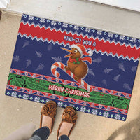 New Zealand Christmas Rubber Doormat Kiwi-sh You A Merry Christmas LT05 - Polynesian Pride