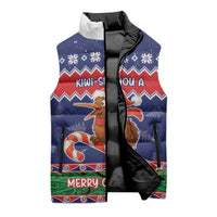New Zealand Christmas Sleeveless Puffer Jacket Kiwi-sh You A Merry Christmas LT05 - Polynesian Pride