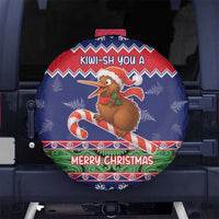 New Zealand Christmas Spare Tire Cover Kiwi-sh You A Merry Christmas LT05 No hole Blue - Polynesian Pride