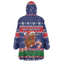 New Zealand Christmas Wearable Blanket Hoodie Kiwi-sh You A Merry Christmas LT05 - Polynesian Pride