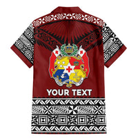 Personalised Tonga Constitution Day Family Matching Mermaid Dress and Hawaiian Shirt Tongan Kupesi Ngatu Pattern LT05 - Polynesian Pride