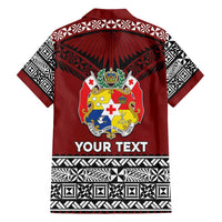 Personalised Tonga Constitution Day Family Matching Short Sleeve Bodycon Dress and Hawaiian Shirt Tongan Kupesi Ngatu Pattern LT05 - Polynesian Pride
