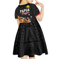 Papua New Guinea Tok Pisin Wik Kid Short Sleeve Dress Land Of The Unexpected LT05 - Polynesian Pride