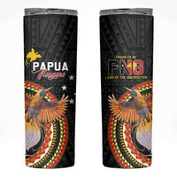 Papua New Guinea Tok Pisin Wik Skinny Tumbler Land Of The Unexpected LT05 Black - Polynesian Pride