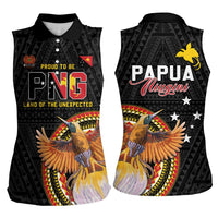Papua New Guinea Tok Pisin Wik Women Sleeveless Polo Shirt Land Of The Unexpected LT05 - Polynesian Pride