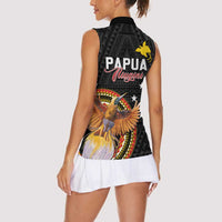 Papua New Guinea Tok Pisin Wik Women Sleeveless Polo Shirt Land Of The Unexpected LT05 - Polynesian Pride