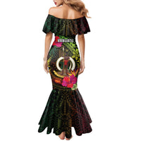 Vanuatu Family Matching Mermaid Dress and Hawaiian Shirt Be Strong Pray For Port Vila LT05 - Polynesian Pride