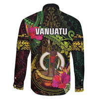 Vanuatu Family Matching Off Shoulder Maxi Dress and Hawaiian Shirt Be Strong Pray For Port Vila LT05 - Polynesian Pride