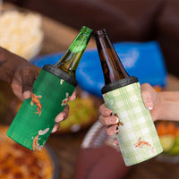 Hawaii And Japan 4 in 1 Can Cooler Tumbler Plumeria Lei With Koi Fish Green LT05 - Polynesian Pride