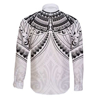 New Zealand Morepork Family Matching Short Sleeve Bodycon Dress and Hawaiian Shirt Maori Pattern White LT05 - Polynesian Pride