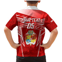 Custom Tonga Rugby Family Matching Mermaid Dress and Hawaiian Shirt Kupesi Ngatu Pattern LT05 - Polynesian Pride
