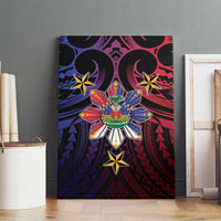 Haiti Philippines Canvas Wall Art Haitian Coat Of Arms With Filipino Sun