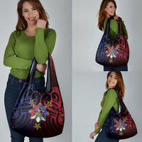 Haiti Philippines Grocery Bag Haitian Coat Of Arms With Filipino Sun