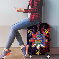 Haiti Philippines Luggage Cover Haitian Coat Of Arms With Filipino Sun LT05 - Polynesian Pride