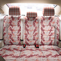 Hawaii Ti Leaf Maile Tuberose Lei Back Car Seat Cover With Hanalei Leaf Red