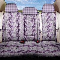 Hawaii Ti Leaf Maile Tuberose Lei Back Car Seat Cover With Hanalei Leaf Purple