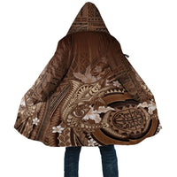 Samoa Tatau Marlin Cloak With Siapo Motifs Brown