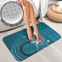 Samoa Tatau Marlin Bathroom Set With Siapo Motifs Teal