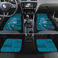 Samoa Tatau Marlin Car Mats With Siapo Motifs Teal