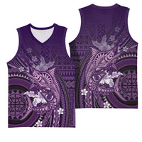 Samoa Tatau Marlin Basketball Jersey With Siapo Motifs Violet
