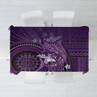 Samoa Tatau Marlin Tablecloth With Siapo Motifs Violet