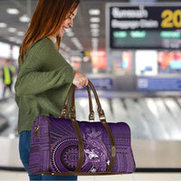 Samoa Tatau Marlin Travel Bag With Siapo Motifs Violet