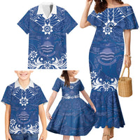 Wikin te Taetae ni Kiribati Family Matching Mermaid Dress and Hawaiian Shirt Pacific Tapa Pattern LT05 - Polynesian Pride