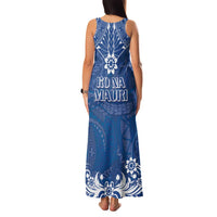 Wikin te Taetae ni Kiribati Family Matching Tank Maxi Dress and Hawaiian Shirt Pacific Tapa Pattern LT05 - Polynesian Pride